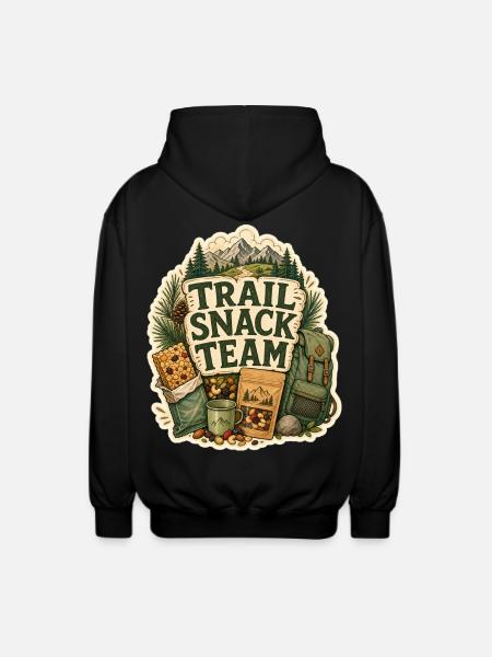 TRAIL SNACK TEAM Snacks - Unisex Hooded Jacket - black