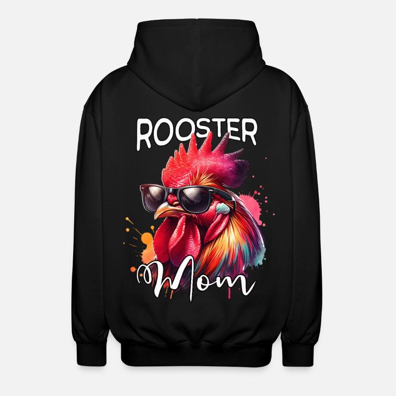 Hahn Mama - Unisex Kapuzenjacke - Schwarz