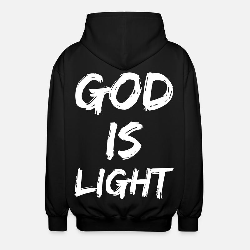 Dieu est Lumière - Veste à capuche unisexe - noir