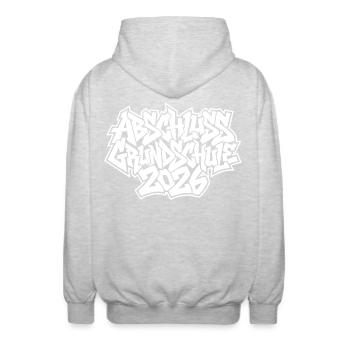 Elementary School Graduation 2026 Graffiti - Unisex Hooded Jacket - light heather grey - Back - AI Model Male 185 light (185cm)