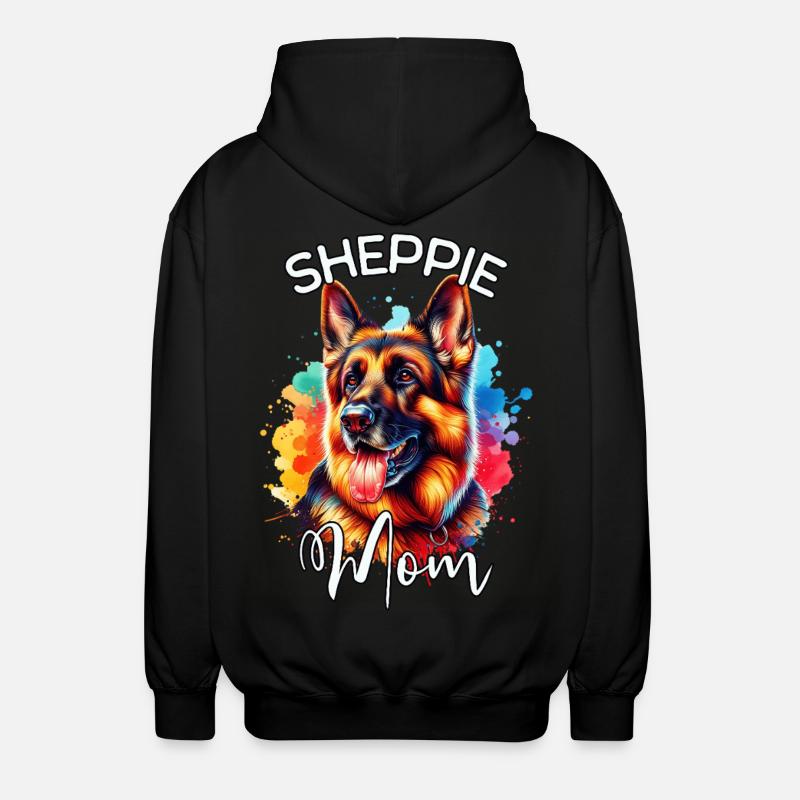 Berger Allemand Mama - Veste à capuche unisexe - noir