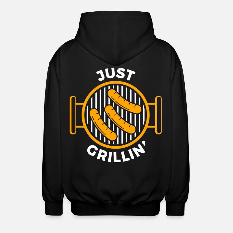 Juste griller des saucisses BBQ - Veste à capuche unisexe - noir