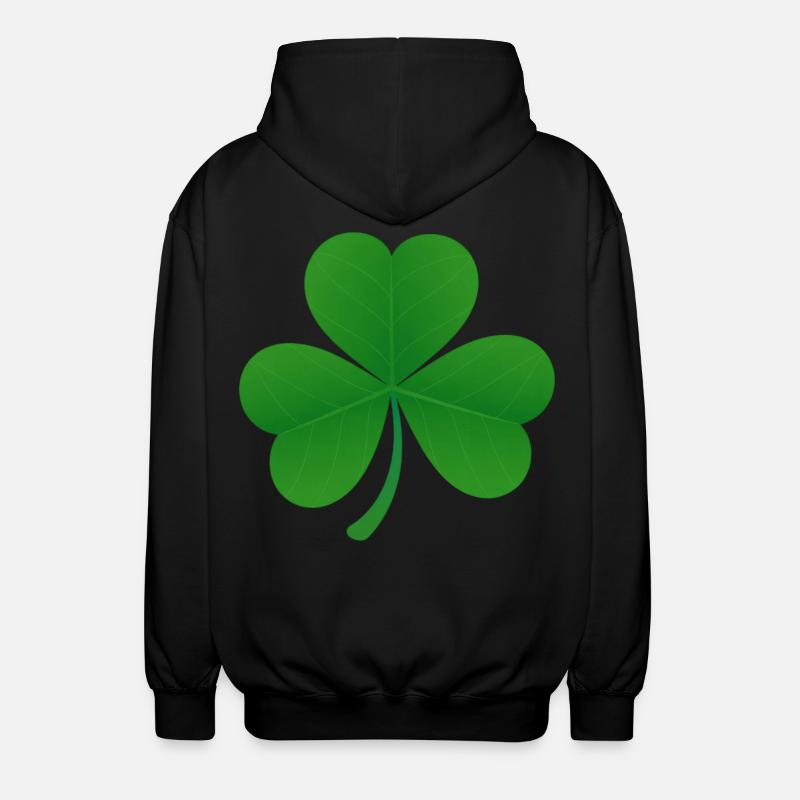 Kleeblatt - Unisex Kapuzenjacke - Schwarz