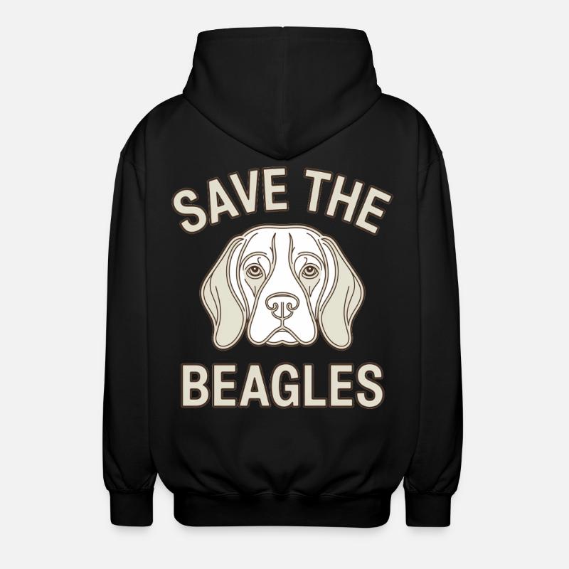 Sauvez les Beagle - Veste à capuche unisexe - noir