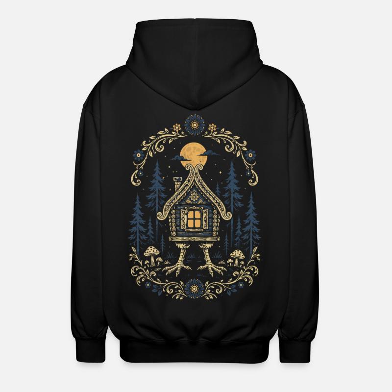 Baba Yaga Hut - Veste à capuche unisexe - noir