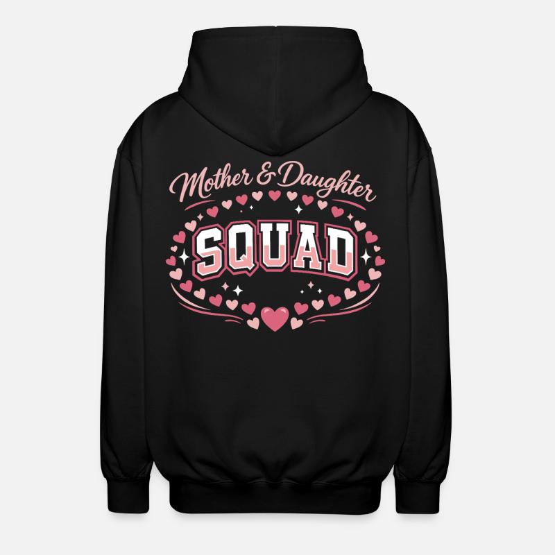 Mutter-Tochter-Trupp | Pink Komplizen Geschenk - Unisex Kapuzenjacke - Schwarz