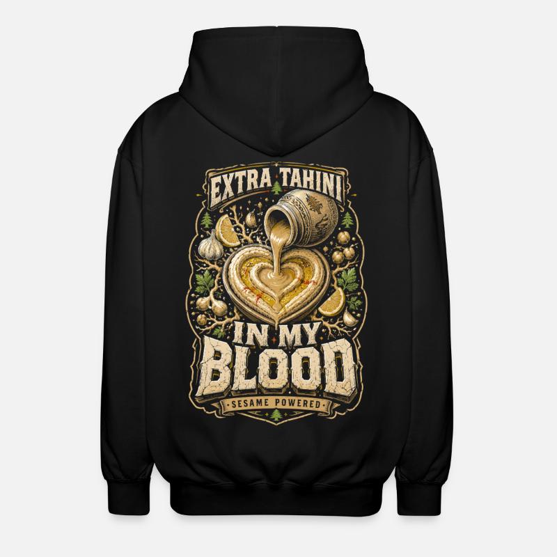 Liban Libanais Extra Tahini - Veste à capuche unisexe - noir