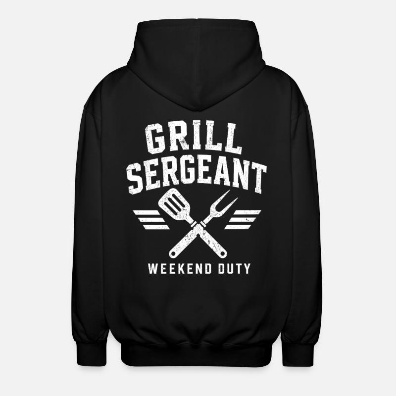 Grill Sergeant BBQ Shirt - Unisex Kapuzenjacke - Schwarz