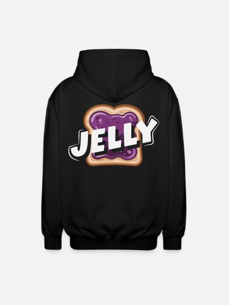 Peanut Butter & Jam Partner Look Design - Unisex Hooded Jacket - black