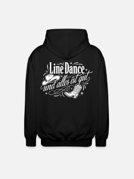 Country Line Dance - Unisex Kapuzenjacke - Schwarz