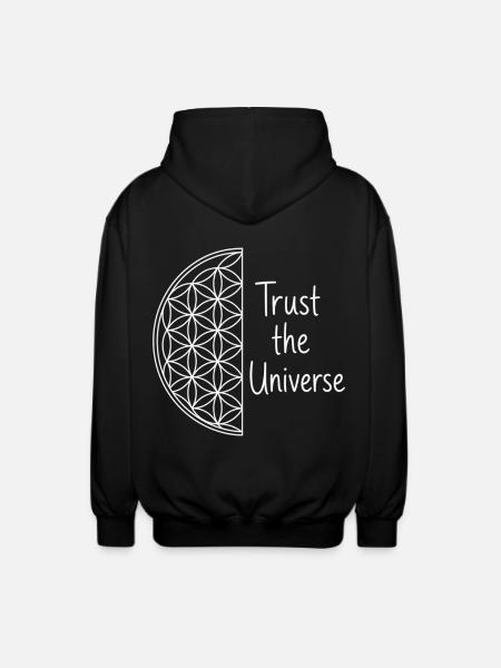 Blume des Lebens Spirituell - Unisex Kapuzenjacke - Schwarz