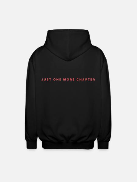 Just One More Chapter - Unisex Hooded Jacket - black