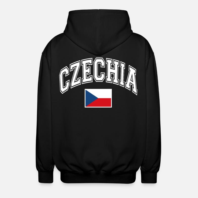 Drapeau de la République tchèque - Veste à capuche unisexe - noir