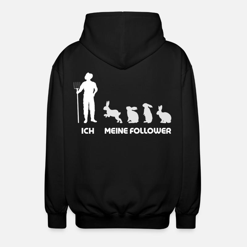 Moi, mes disciples, Rabbit Man - Veste à capuche unisexe - noir