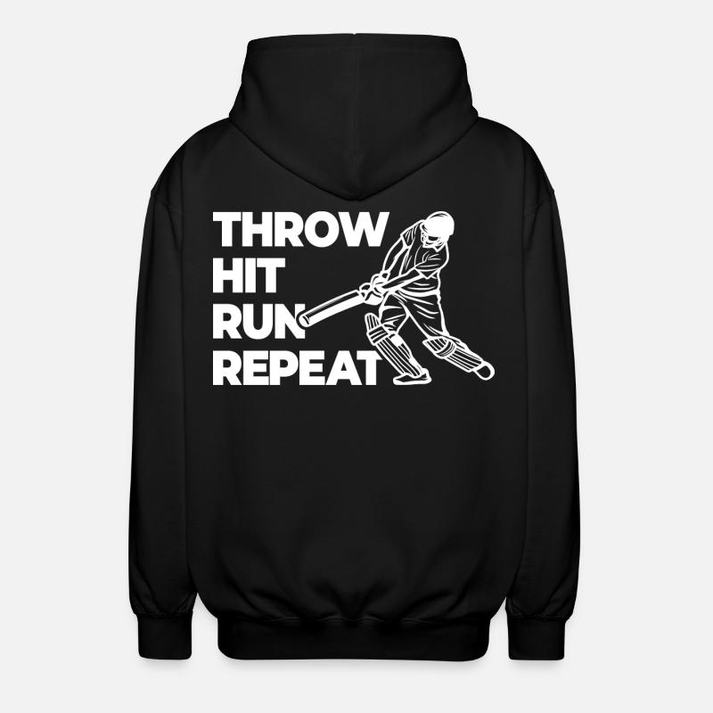Throwing, hitting, repeating races - Unisex Hooded Jacket - black