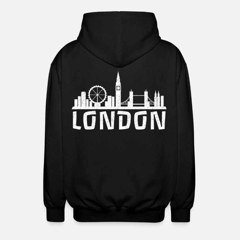London Calling - Unisex Kapuzenjacke - Schwarz