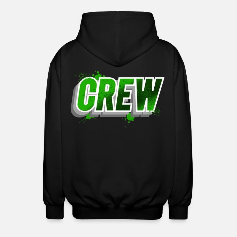 Crew - Unisex Kapuzenjacke - Schwarz