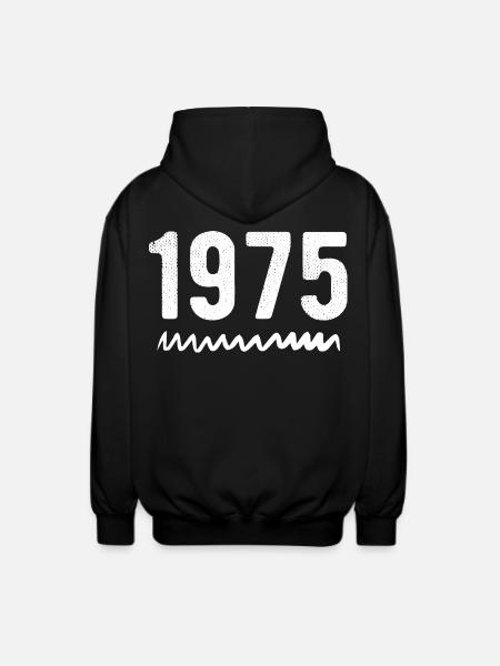 1975 Anniversary 1975 Retro 1975 - Unisex Hooded Jacket - black