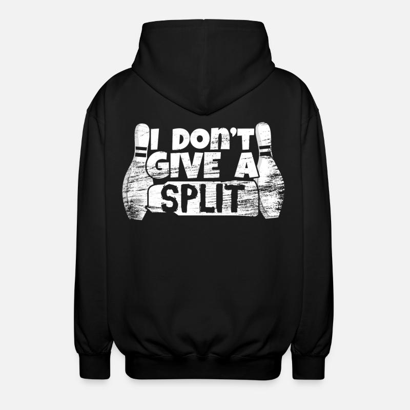 I Don't Give A Split - Unisex Kapuzenjacke - Schwarz
