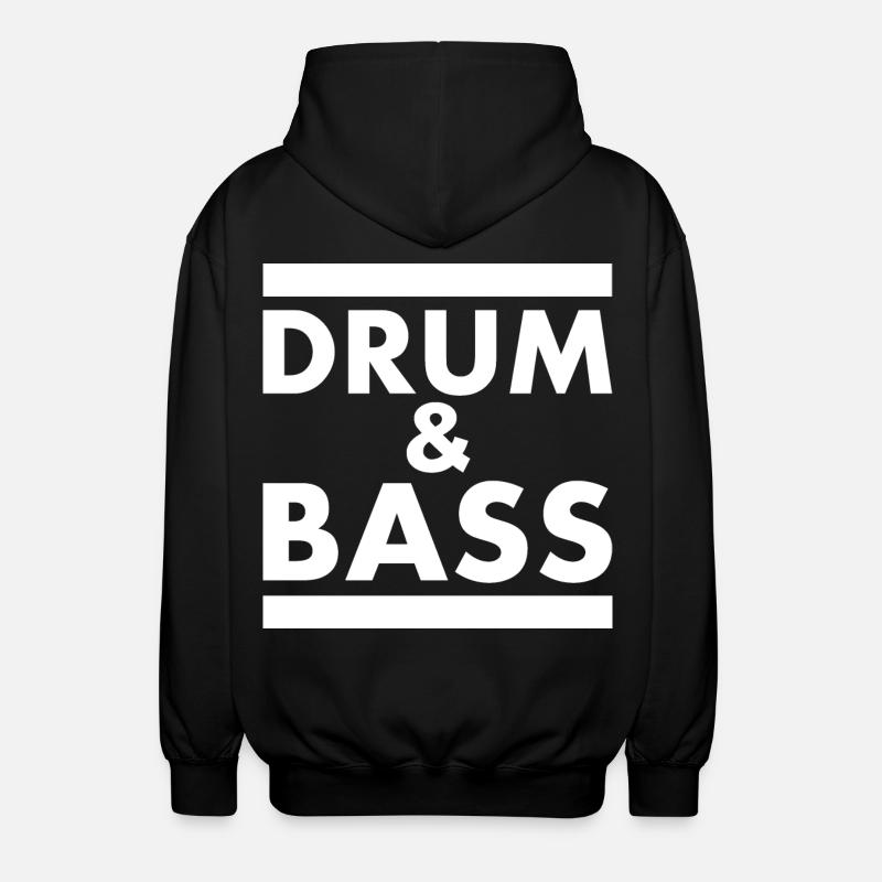 Drum and bass - Veste à capuche unisexe - noir
