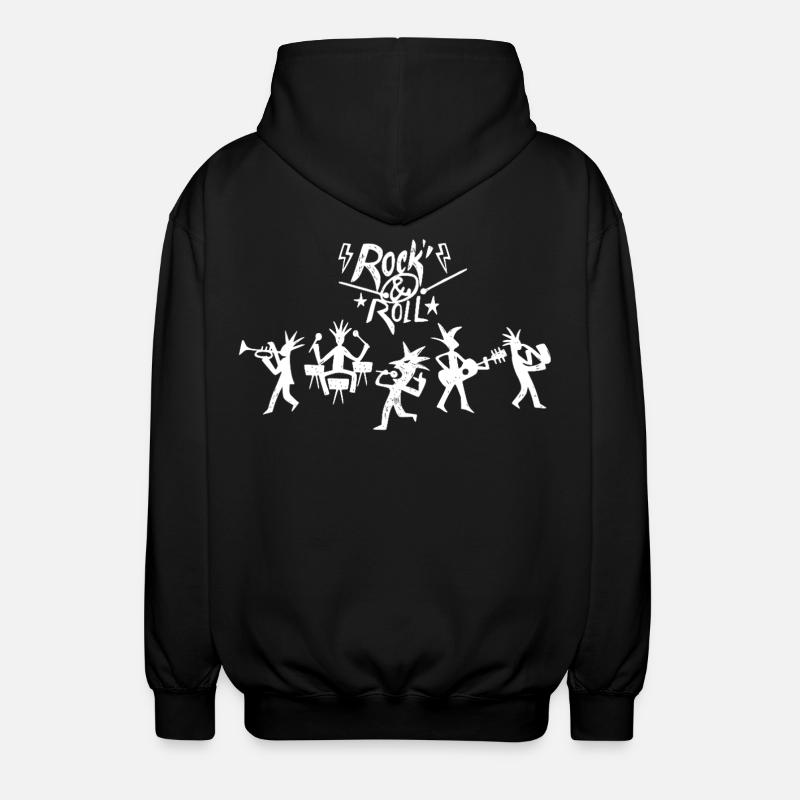 Groupe de Rock 'N' Roll - Veste à capuche unisexe - noir