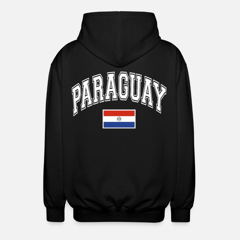 Drapeau du Paraguay - Veste à capuche unisexe - noir