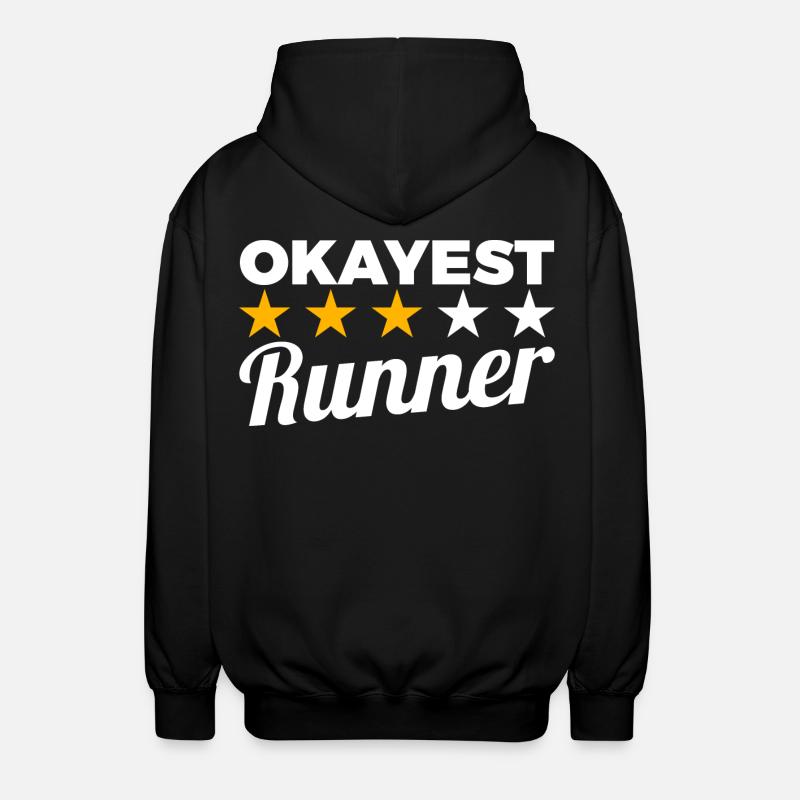 Durchschnittlicher Läufer - Unisex Kapuzenjacke - Schwarz