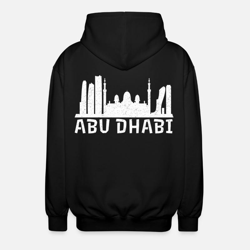 Abu Dhabi Skyline Vibes - Unisex Kapuzenjacke - Schwarz