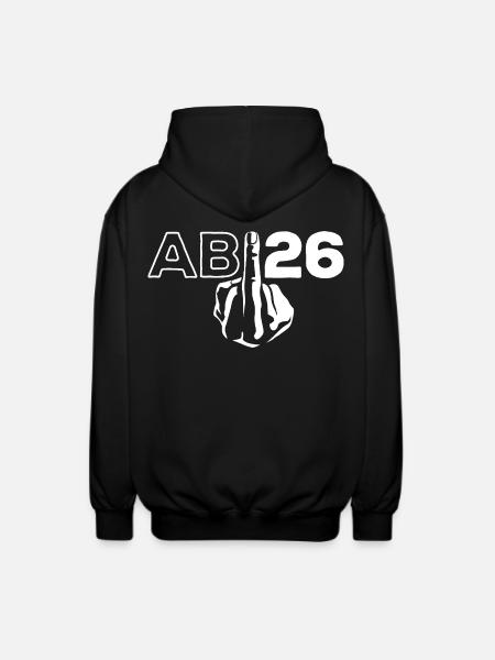 ABI 2026 Middle Finger Abitur - Gift - Unisex Hooded Jacket - black
