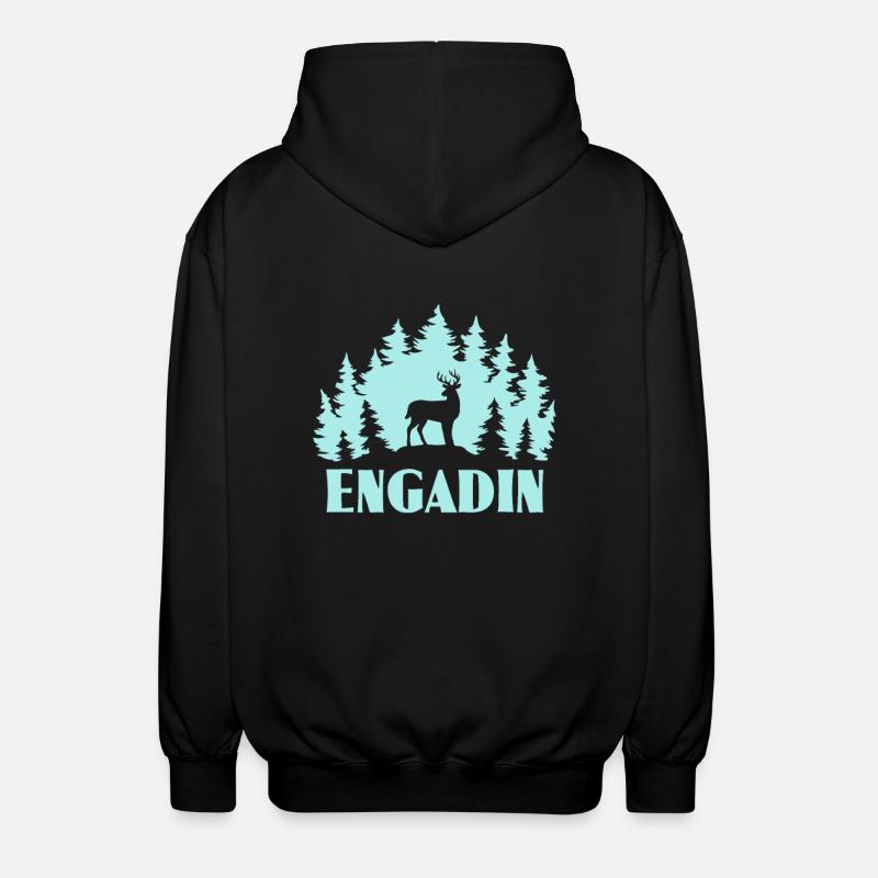 Engadine - Veste à capuche unisexe - noir