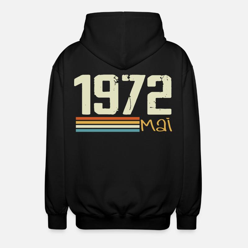 Mai 1972 - Unisex Kapuzenjacke - Schwarz