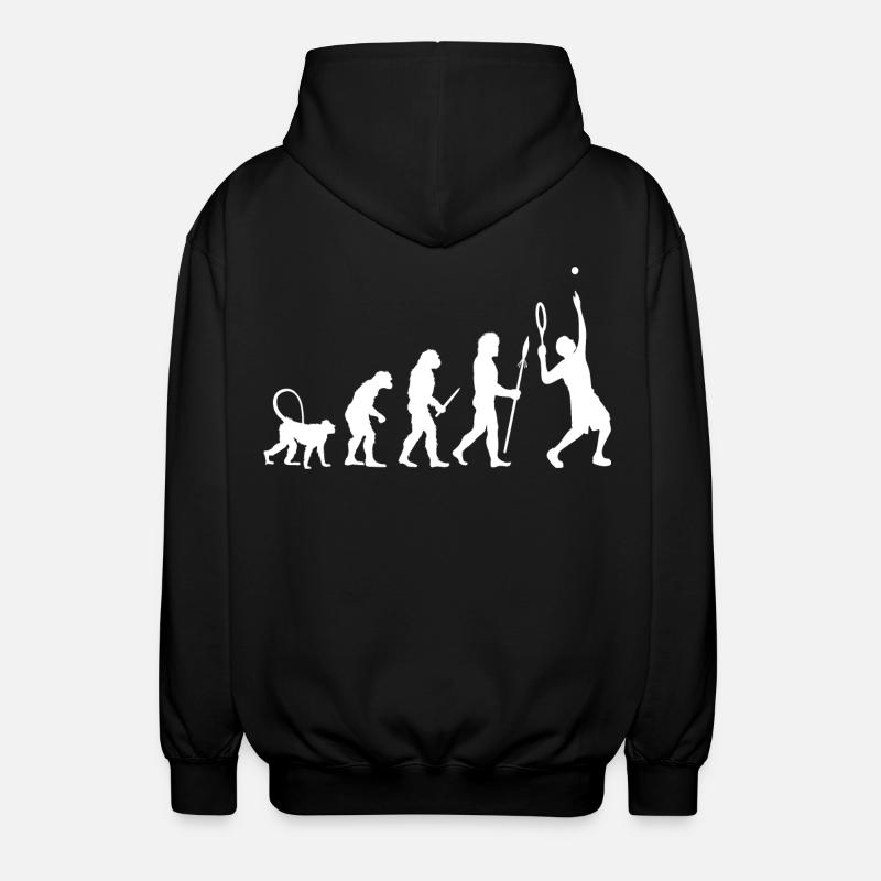Évolution du tennis - Veste à capuche unisexe - noir