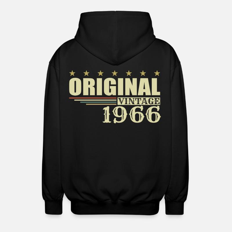 1966 Anniversaire 1966 - Veste à capuche unisexe - noir