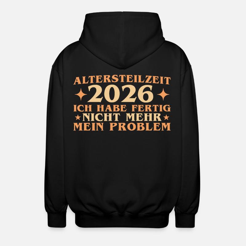 Altersteilzeit 2026 Arbeitskollege Frührente - Unisex Kapuzenjacke - Schwarz