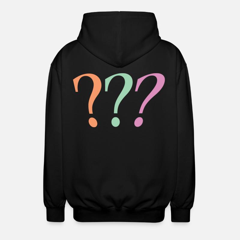 Point d’interrogation - Veste à capuche unisexe - noir