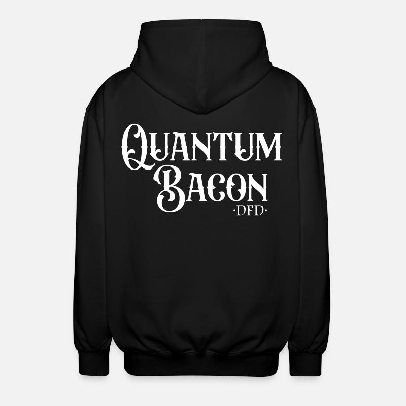 Quantum Bacon - Unisex Hooded Jacket - black