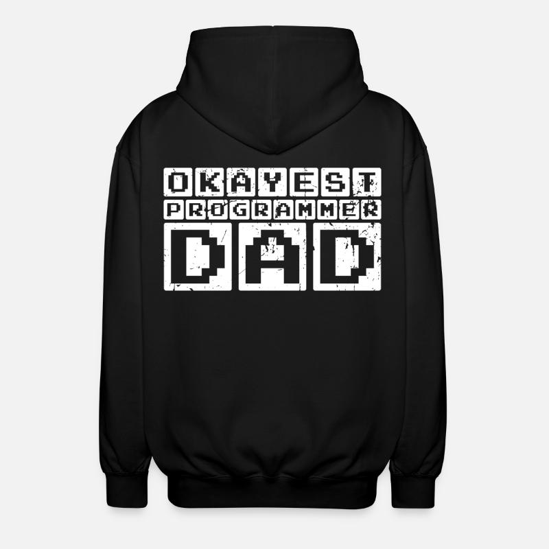 Okayest Programmeur Papa - Veste à capuche unisexe - noir