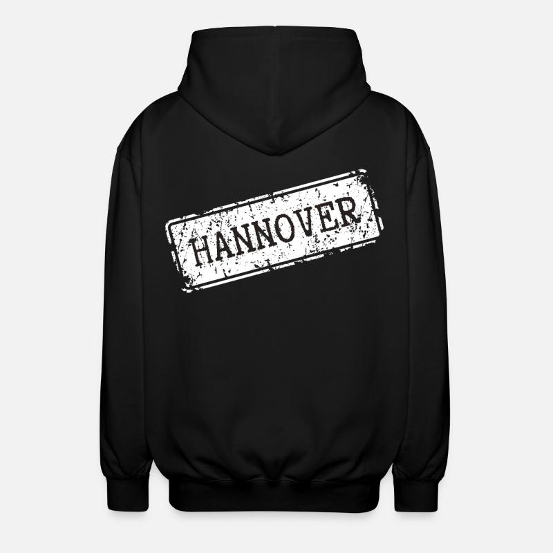 Hannover Design auf Kleidung - Unisex Kapuzenjacke - Schwarz