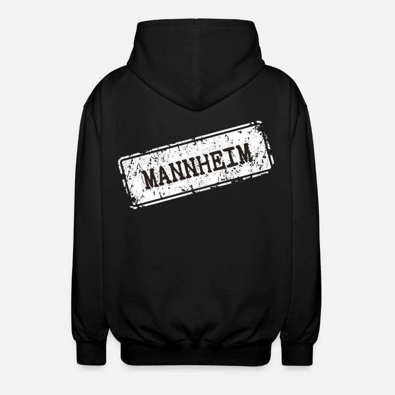 Mannheim  - Unisex Kapuzenjacke - Schwarz