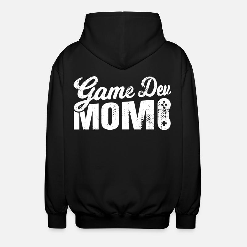 Game Dev Mom - Unisex Hooded Jacket - black