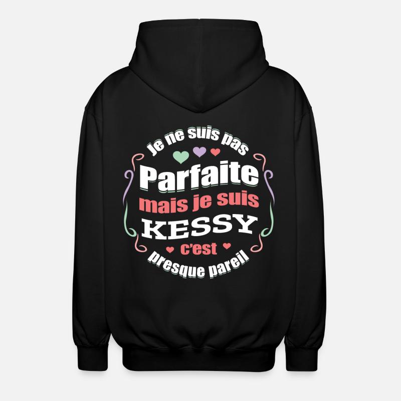 KESSY PARFAITE - PRENOM KESSY - Veste à capuche unisexe - noir