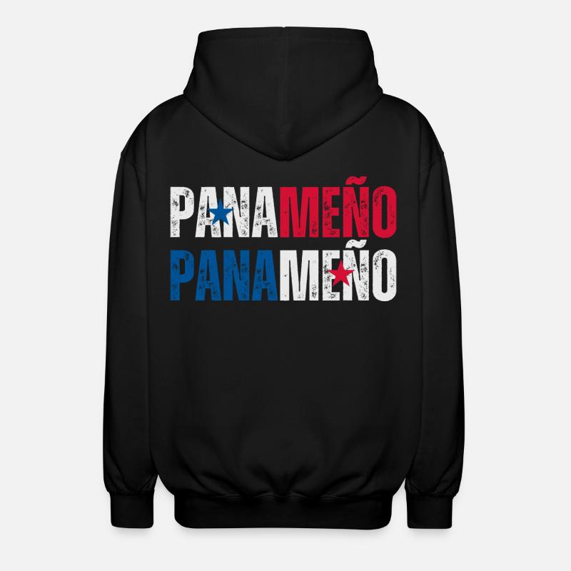 Panamanian flag, Panamanian pride - Unisex Hooded Jacket - black