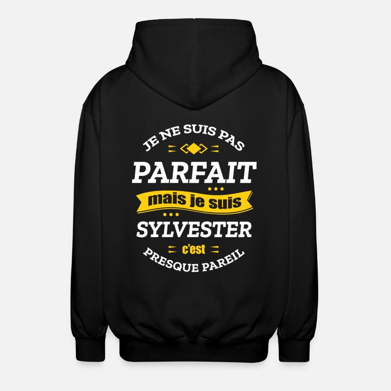 SYLVESTER PARFAIT - PRENOM SYLVESTER - Veste à capuche unisexe - noir