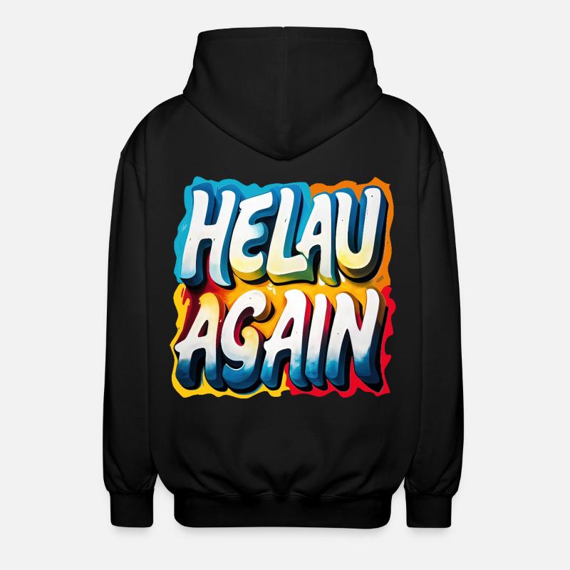 Helau Again Carnaval Carnaval - Veste à capuche unisexe - noir