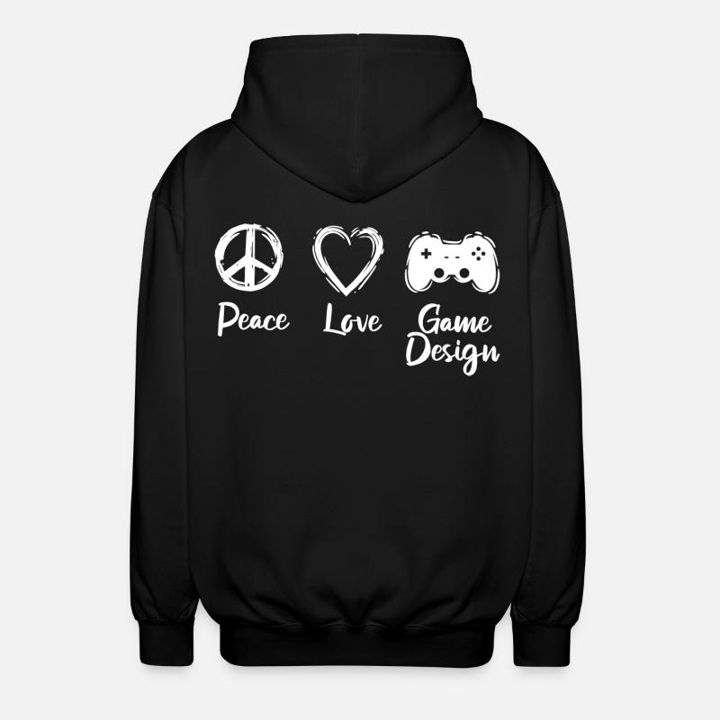 Game Development Motivation - Unisex Hooded Jacket - black