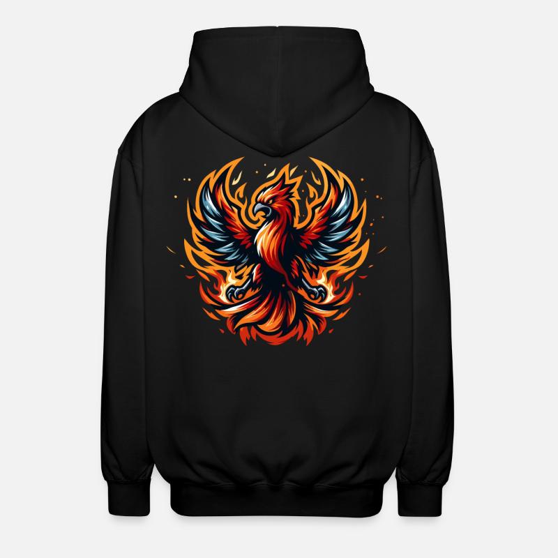 Phoenix - Unisex Hooded Jacket - black