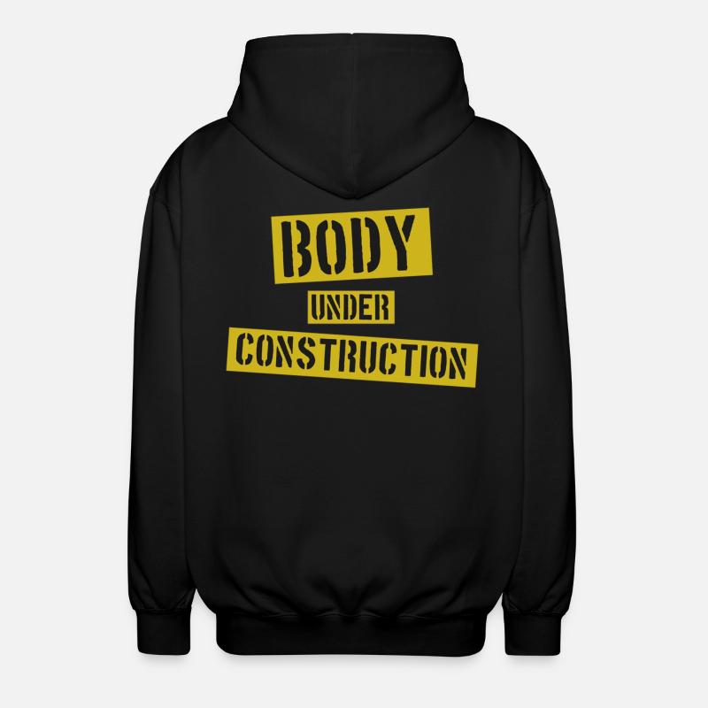 Carrosserie en construction - Veste à capuche unisexe - noir