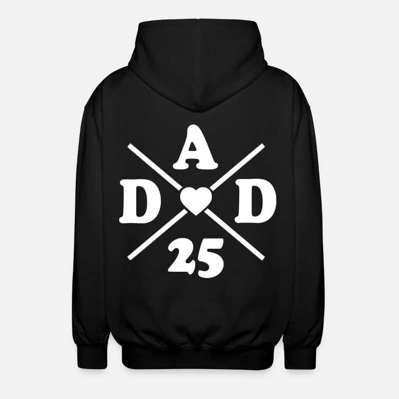 Dad 2025 - Unisex Kapuzenjacke - Schwarz