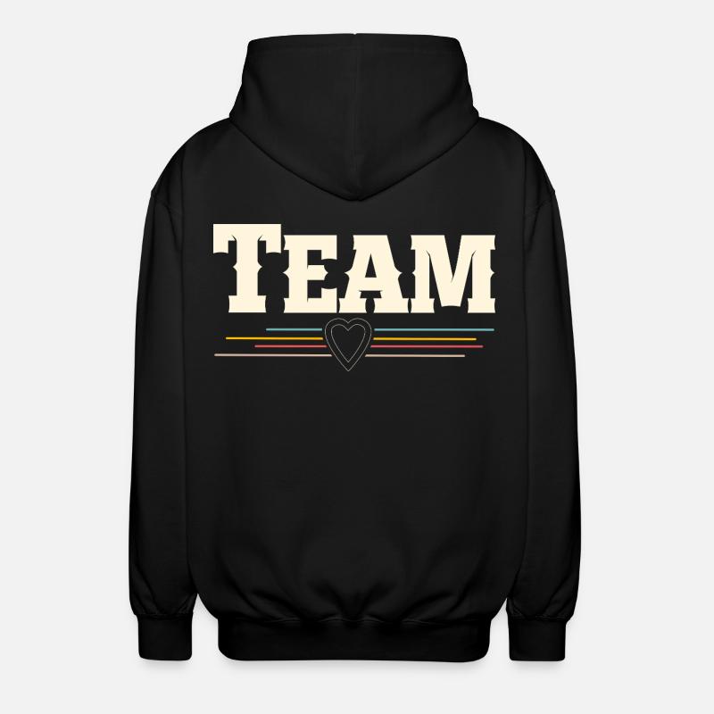 Team - Unisex Kapuzenjacke - Schwarz