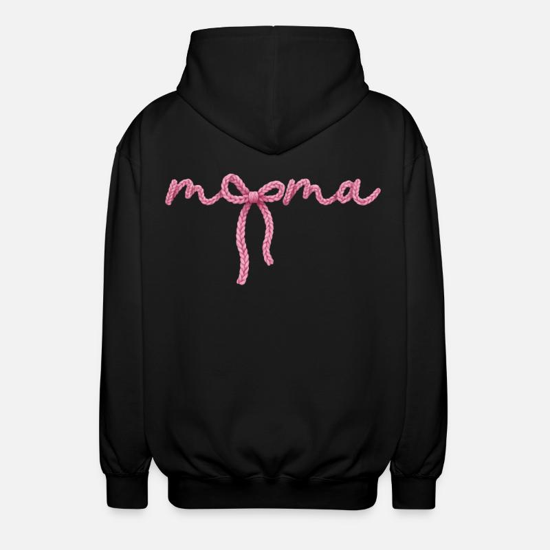 Maman Bow - Veste à capuche unisexe - noir